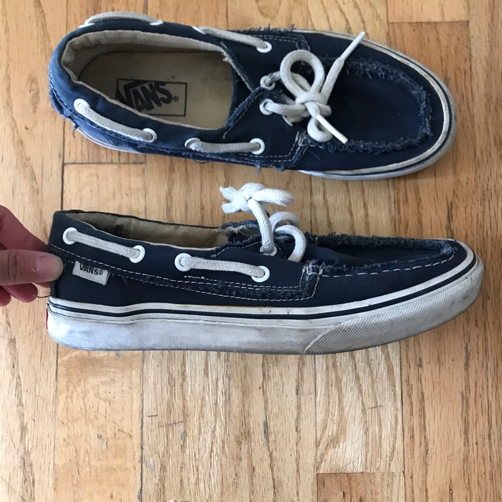 Vans boat shoes navy 7.5 W 6 M